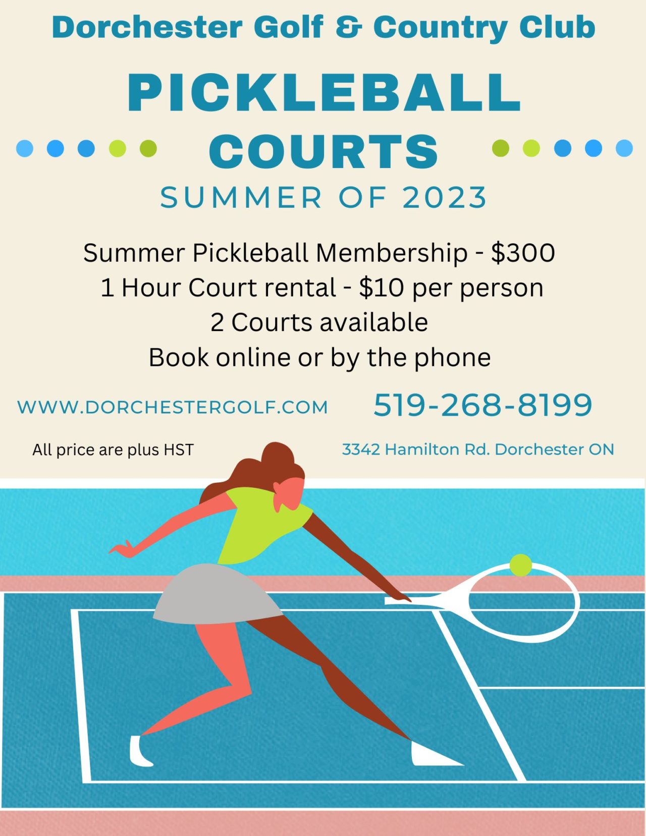 Pickleball Court on ontario
